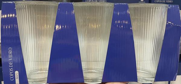 CONJUNTO DE COPOS DE VIDRO 3 PCS 470ML  LEVIVAN 