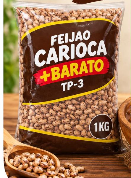 FEIJAO CARIOCA +BARATO TP-3 1KG