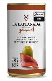 AZEITONA VERDE LA EXPLANADA 150G ANCHOVA