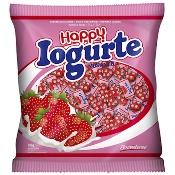 BALA HAPPY MOLE SORTIDA 500G MORANGO AZE