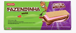BISC WAFER FAZENDINHA 95G CHOC MORANGO