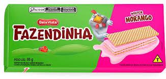 BISC WAFER FAZENDINHA 95G MORANGO