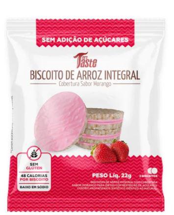 BISCOITO DE ARROZ MRS TASTE 22G MORANGO