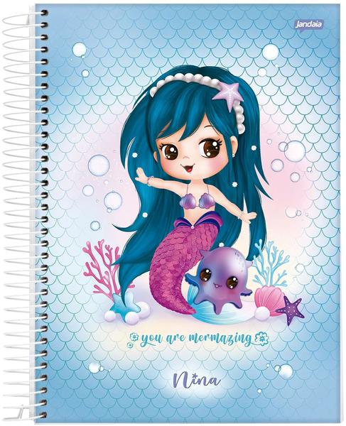 CADERNO JANDAIA ESPIRAL 10M 160FLS NINA