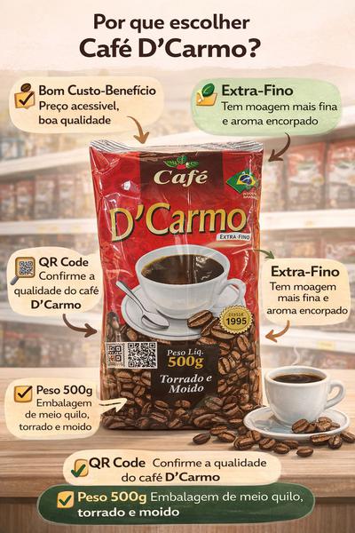 CAFE DO CARMO MOIDO PCT 500G
