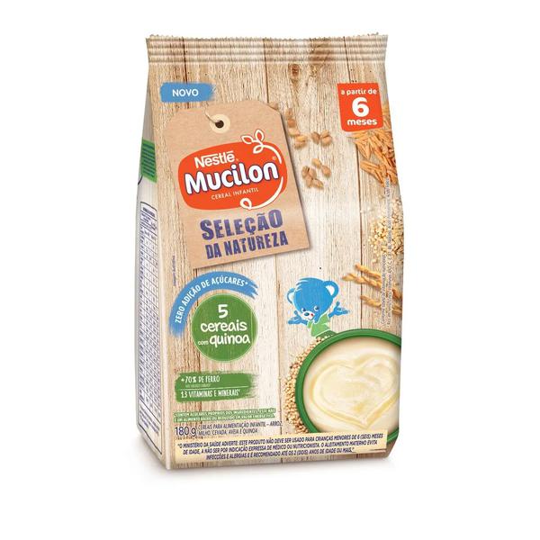 CEREAL MUCILON 180G 5 CEREAIS ZERO