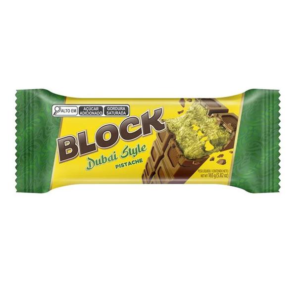 CHOC ARCOR BLOCK RECH 165G PISTACHE