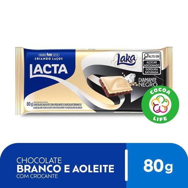 CHOC LACTA TAB DIAMANTE NEGRO LAKA 80G