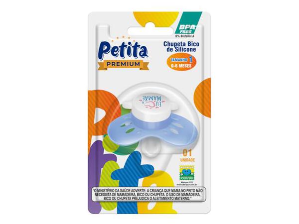 CHUPETA SILICONE PETITA T1 AZUL