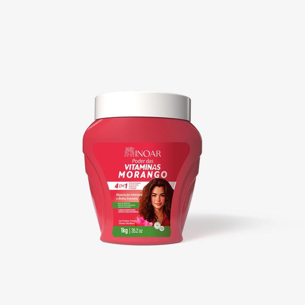CREME MULT INOAR POD VIT 1KG MORANGO