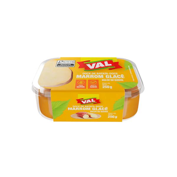 DOCE VAL BARQUETA 250G MARROM GLACE