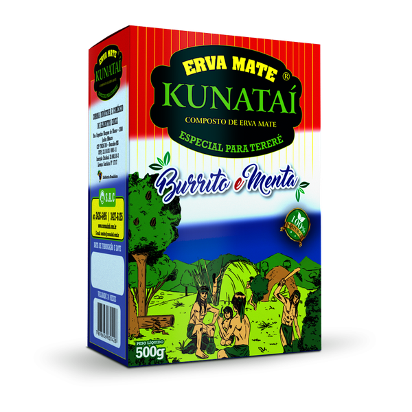 ERVA MATE KUNATAI 500G BURRITO MENTA