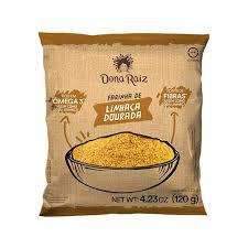 FARINHA LINHACA DONA RAIZ 120G DOURADA