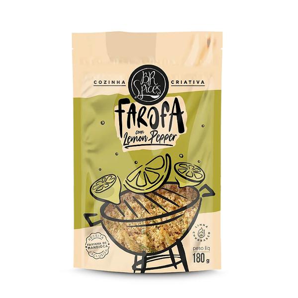 FAROFA TEMP BR SPICES 180G LEMON PEPPER