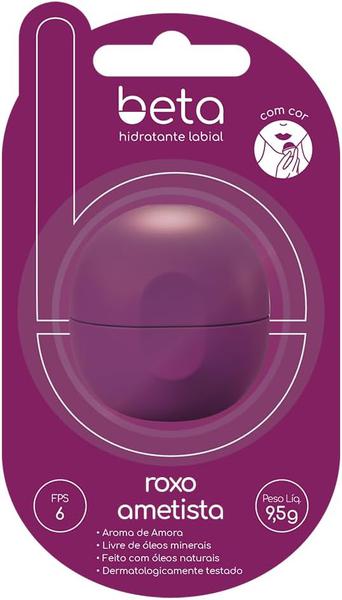 HIDRAT LABIAL BETA 9.5G  AMORA ROXO AMET