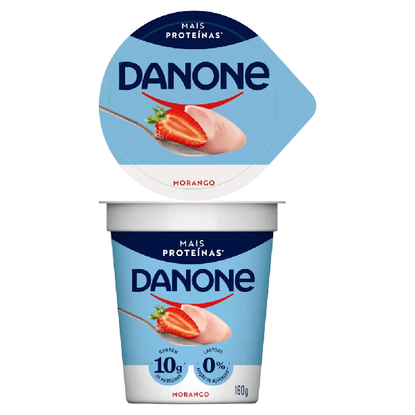 IOGURTE DANONE SEMI DES PROTEIN 160G MORANGO