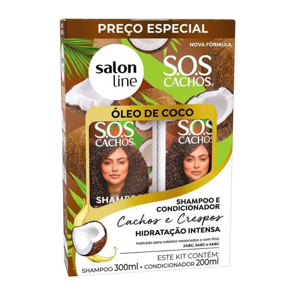 KIT SHAM COND SALON LINE 500ML OLEO DE C