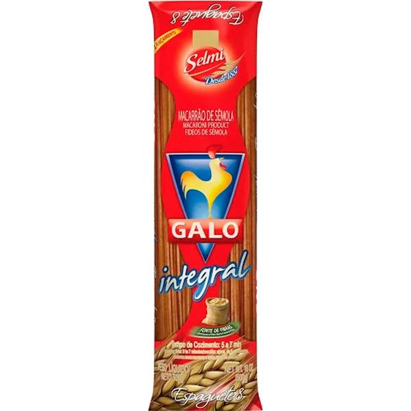 MAC GALO VERMELHO PCT 500G ESPAGUETE N8 INTEGRAL