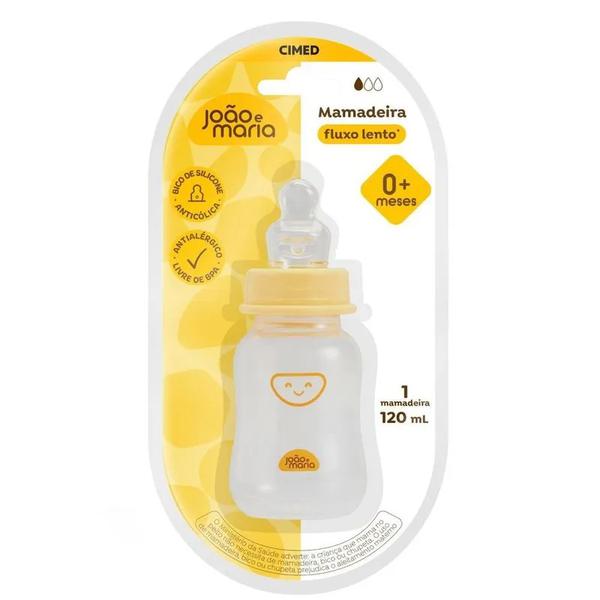 MAMADEIRA AMARELA JOAO E MARIA 120ML