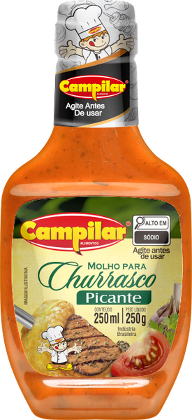 MOLHO CHURRASCO CAMPILAR PICANTE 250ML