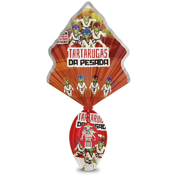 OVO PASCOA CONTENTTO TARTARUGAS NINJA 160G