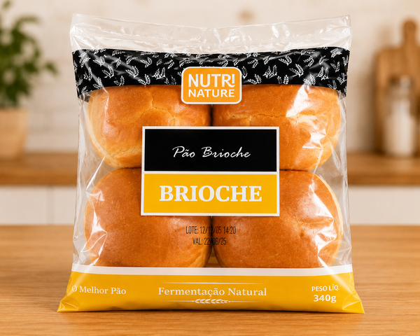 PAO HAMBURGUER NUTRINATURE BRIOCHE 340G
