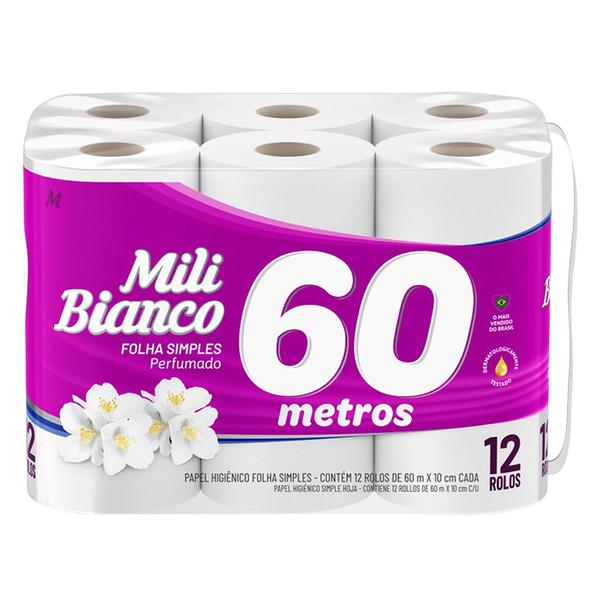 PAPEL HIG MILI BIANCO 60MT PERFUMADO L12P11