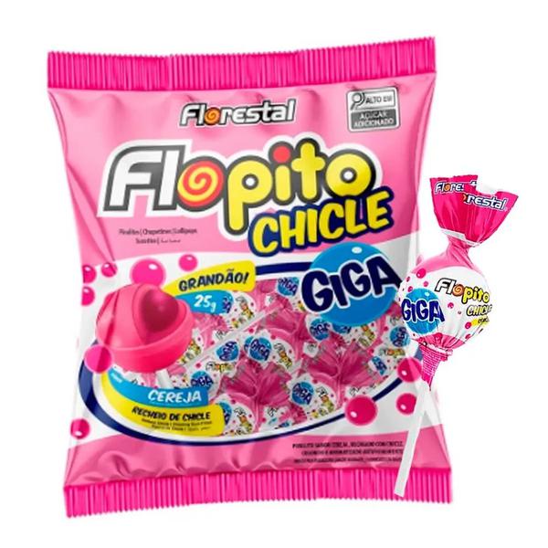PIRULITO CHICLE FLOPITO CEREJA PCT 500G