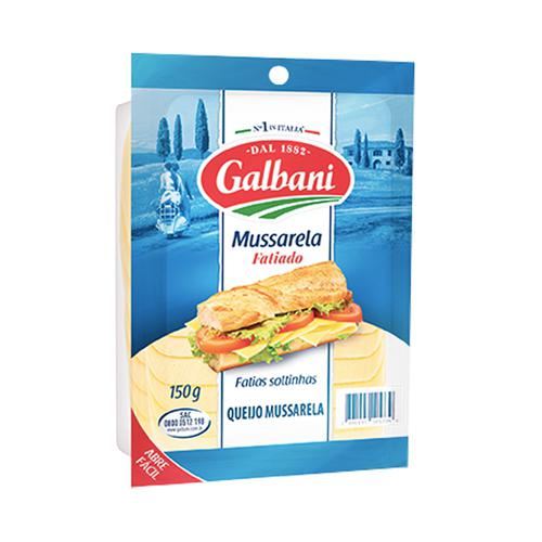QUEIJO MUSSARELA GALBANI  FATIADA 150G