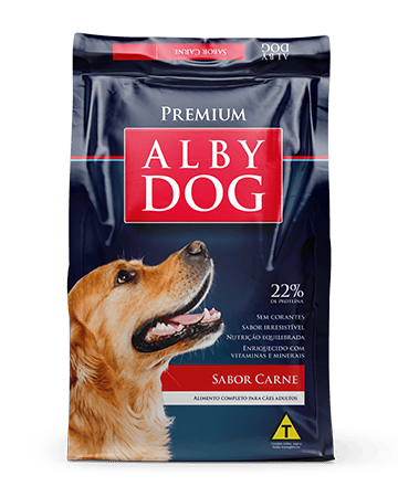 RACAO ALBY DOG PREMIUN CARNE 1KG