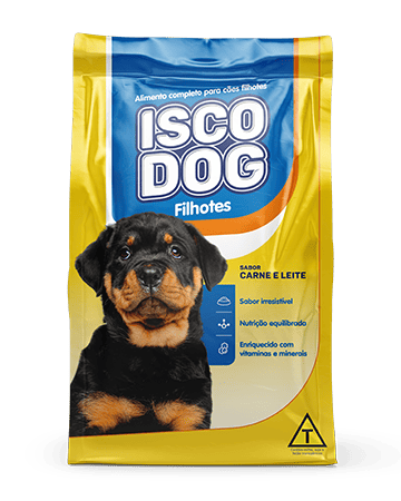 RACAO ISCO DOG FILHOTE CARNE/LEITE 1KG