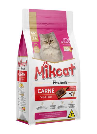 RACAO P GATO MIKCAT CARNE 1KG