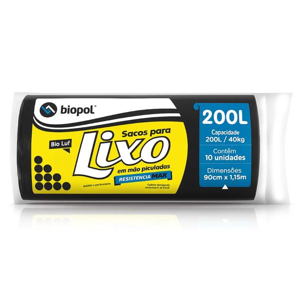 SACO LIXO BIOLAR REF MAX RL 10UN 200L