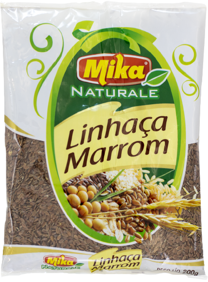 SEMENTE LINHACA MIKA MARROM 200G