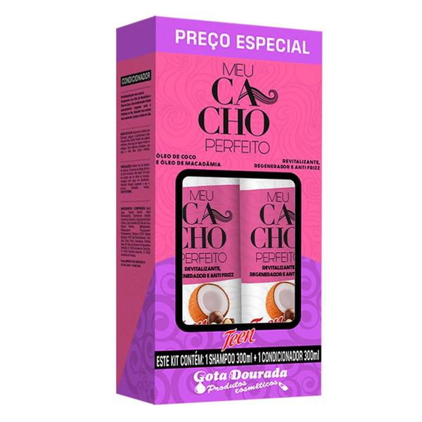 SH+COND GOTA DOURADA 600ML OLEO COCO MAC