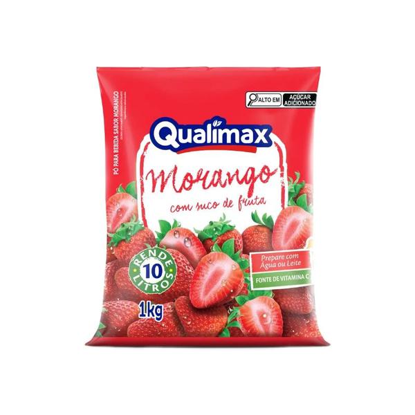 SUCO PO QUALIMAX MORANGO 1KG