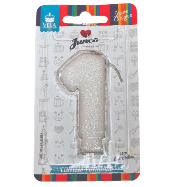 VELA ANIV JUNCO BRANCA GLITTER N1