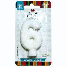 VELA ANIV JUNCO BRANCA GLITTER N6