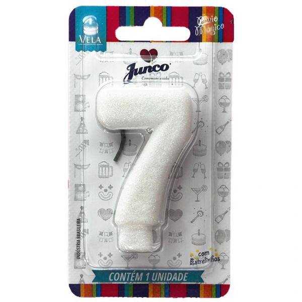 VELA ANIV JUNCO BRANCA GLITTER N7