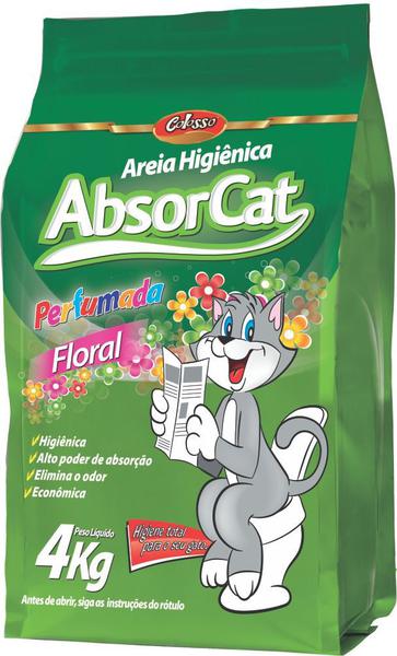 AREIA SANITARIA COLOSSO ABSORCAT PERFUMADA 4KG