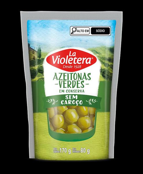 AZEITONA VERDE LA VIOLETERA S/C SCH 80G