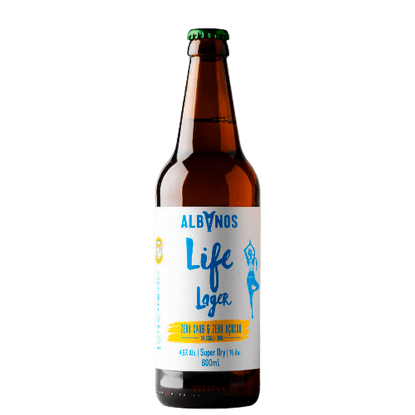 BB CERV ALBANOS LIFE LAGER ZERO CARB 600ML GF