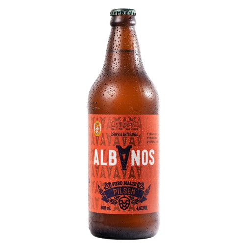 BB CERV ALBANOS PREM PILSEN PURO MALTE 600ML GF