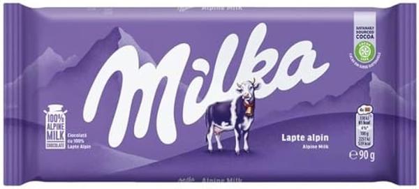 CHOC BR MILKA ALPINE MILK 90G