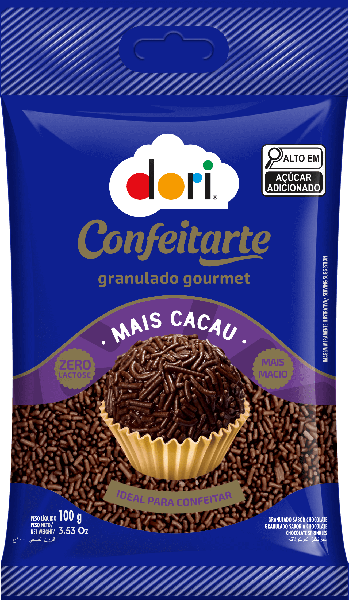 CHOC DORI GRANULADO GOURMET MAIS CACAU 100G