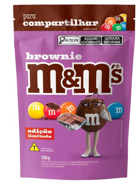 CONFEITO M&M BROWNIE POUCH 120G