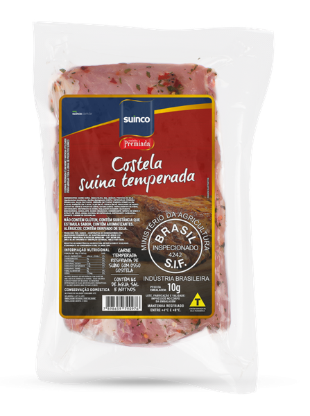 COSTELA SUINA TEMPERADA SUINCO PC/VACUO KG