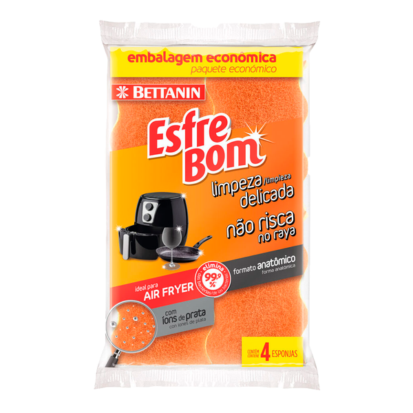 ESPONJA ESFREBOM LIMP DELICADA C/4 REFBT482144