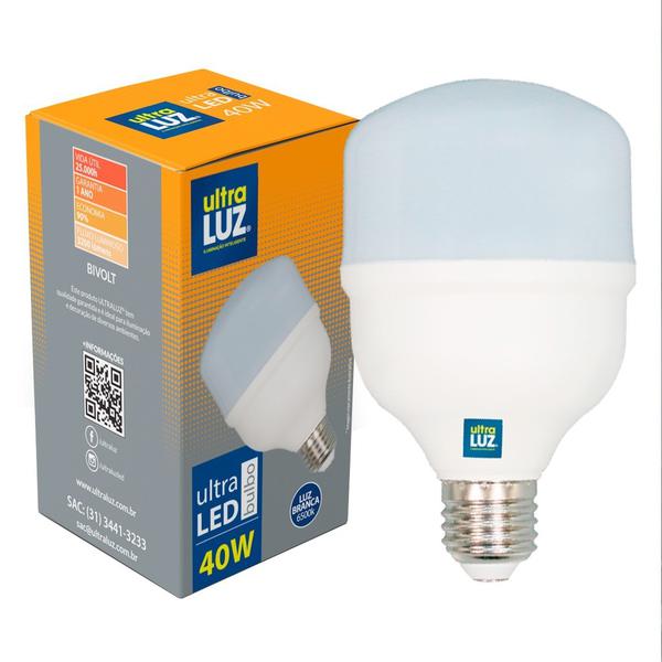 LAMPADA ULTRA LUZ LED SUPER BULB 40W