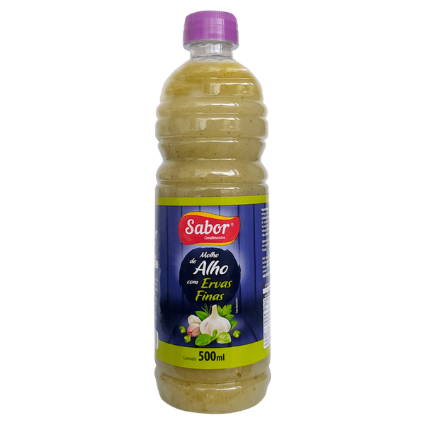 MOLHO ALHO C/ ERVAS FINAS SABOR 500ML